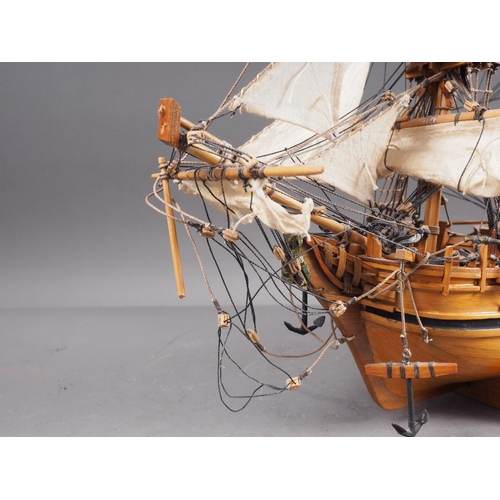 119 - A scale model of the Bounty, 1787, 19