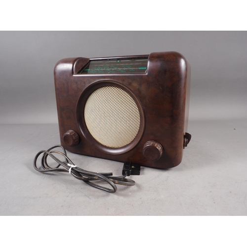 155 - A Bush radio, in bakelite case, 9