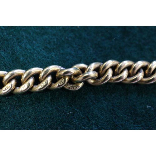 382 - An 18ct gold double Albert watch chain, mounted with a George III gold guinea, dated 1813, 68.3g gro... 