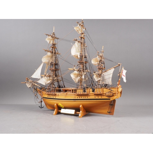 133 - A scale model of the Bounty, 1787, 19