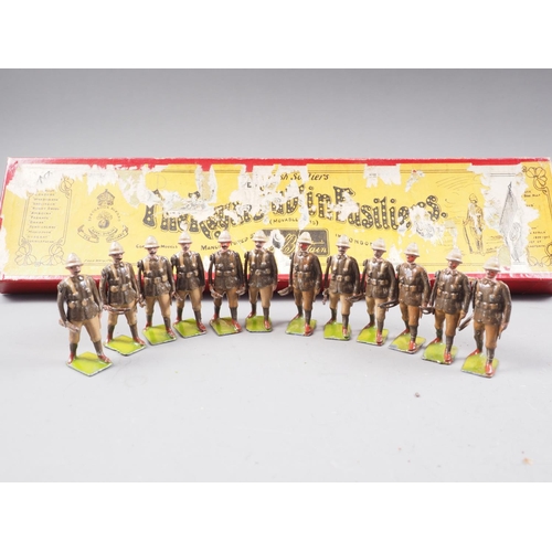 145 - A quantity of Britains WWI lead painted toy soldiers, including Territorials, Devonshire Regiment, a... 