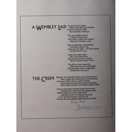 248 - Two printed poems, one corrected and signed by John Betjeman, 