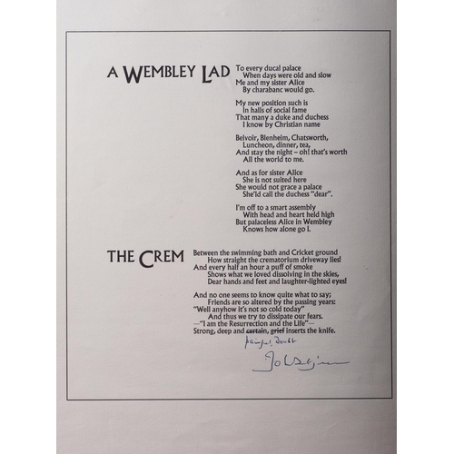 248 - Two printed poems, one corrected and signed by John Betjeman, 