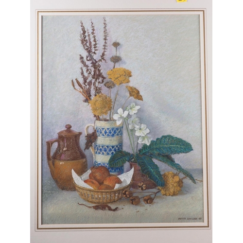 427 - Peter Rhodes, 89: pastels, still life, 19