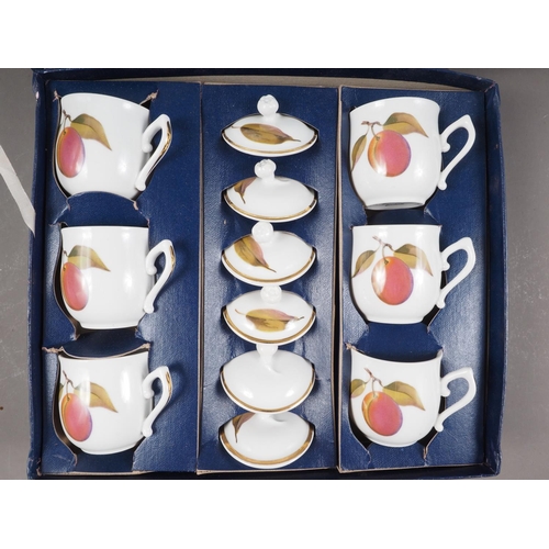 43 - A boxed set of six Royal Worcester 