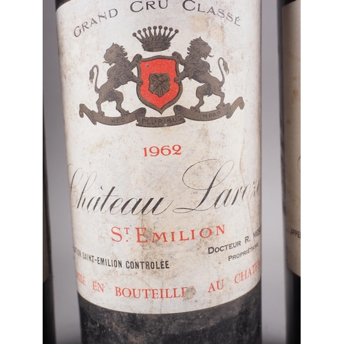 169 - Three bottles of Chateau Laroze Grand Cru Classe, St Emilion 1962