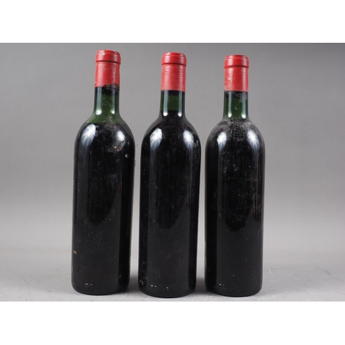 169 - Three bottles of Chateau Laroze Grand Cru Classe, St Emilion 1962