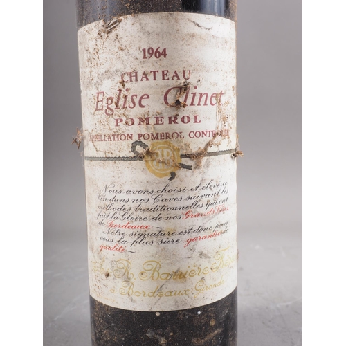 175 - A bottle of Chateau Eglise Clinet Pomerol 1964, high shoulder