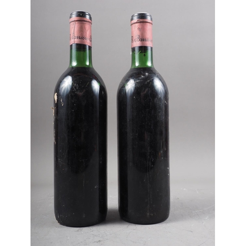 176 - Two bottles of Chateau Eglise Clinet Pomerol 1970, low neck