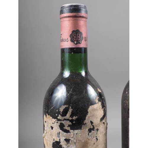 177 - Two bottles of Chateau Eglise Clinet Pomerol 1970, low neck