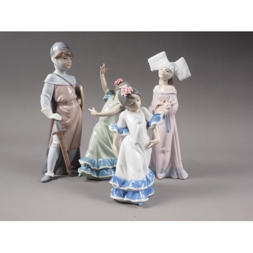 6 - Four Lladro figures, 