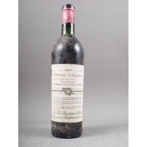 219 - A bottle of Chateau L'Angelos St Emilion 1967, high shoulder