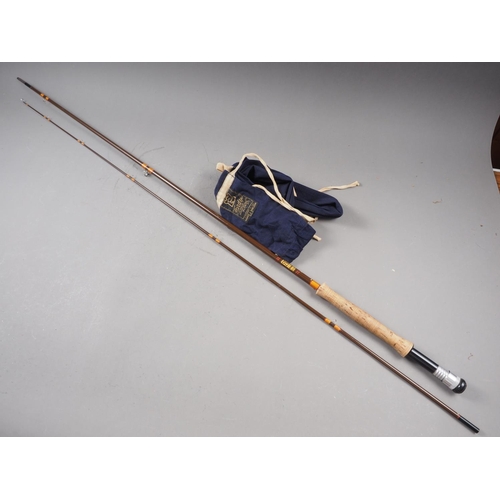 196 - A House of Hardy Pat No 1429.309, 244cm fly fishing rod, in slip case and aluminium tube