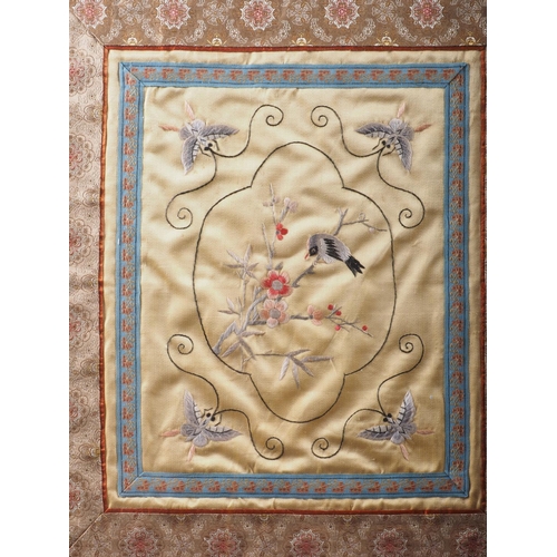 200 - Two Chinese silk embroidered panels, 13