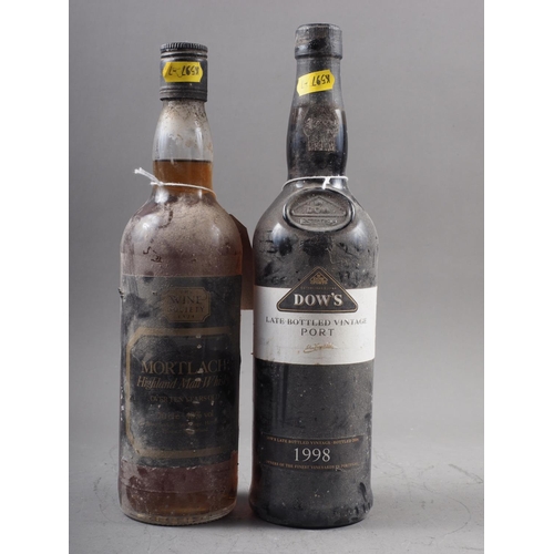 215 - A bottle of Wine Society Mortlach Highland Whisky and a bottle of Dows 1998 Late Bottled Vintage Por... 