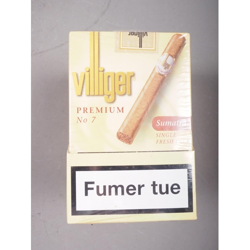 253 - Five packs of Villiger Premium No 7 Sumatra Aromafresh cigars