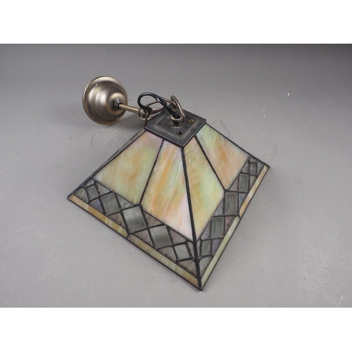 260 - An Art Deco style coloured glass ceiling light