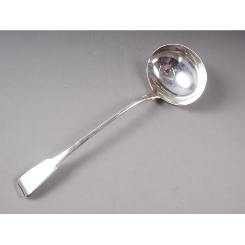 346 - A Georgian silver Old English pattern ladle, 6.9oz troy, approx