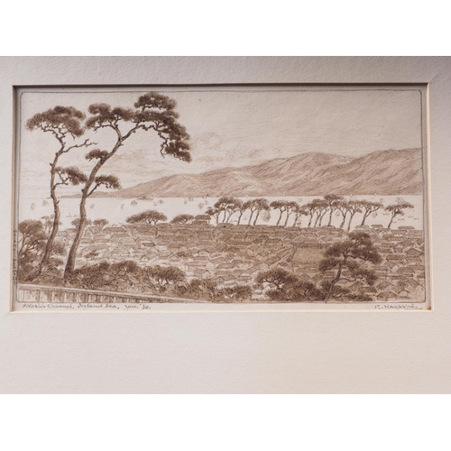 487 - K Hayashi: Five signed etchings, 