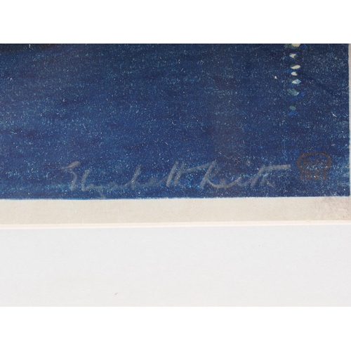 489 - Elizabeth Reith: a signed colour woodblock print, 