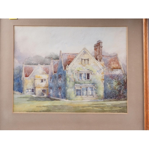 512 - A watercolour of a Tudor house, 9 1/4