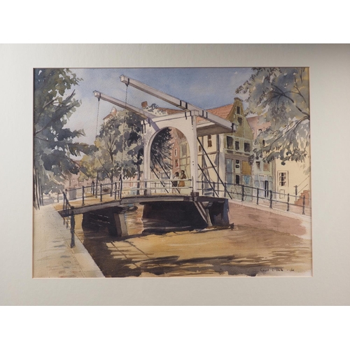 516 - Richard C Clark, 62: view of a bridge in Amsterdam, 13