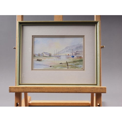 517 - John Hale: watercolours, Cornish coastal scene, 10 1/4