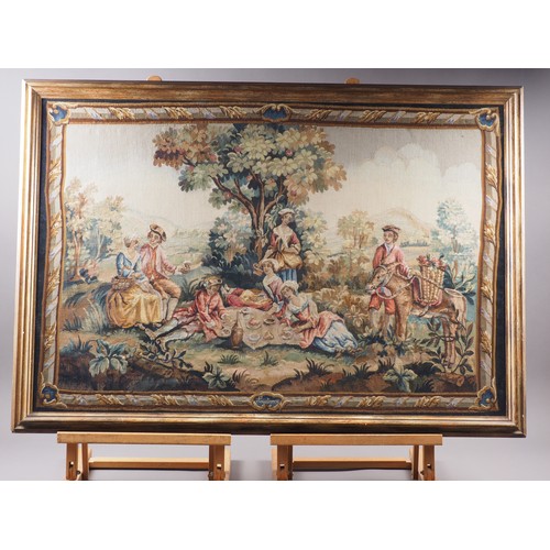 207 - A set of four verdure panels after 18th century Gobelins originals, 