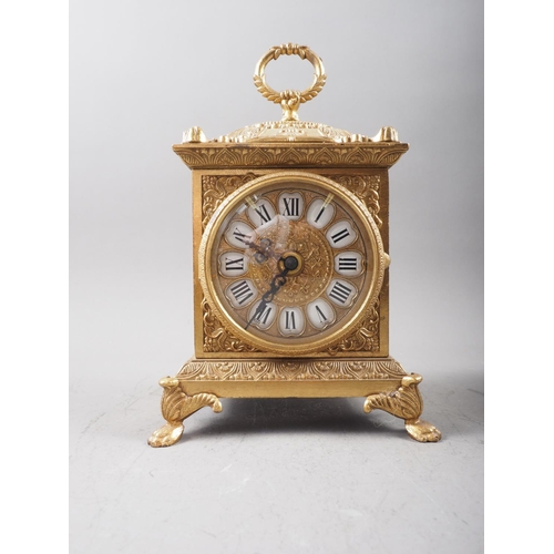 112 - An early 20th century mahogany cased 31-day drop dial clock with silvered dial and Roman numerals, 2... 