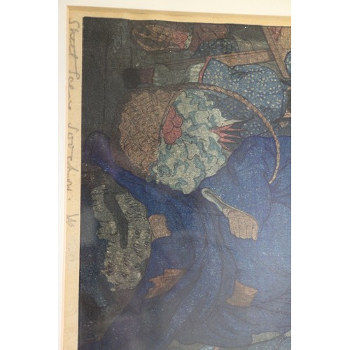 486 - Elizabeth Reith: a signed colour woodblock print, 