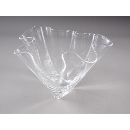 13 - A Steuben clear glass shaped bowl, 7