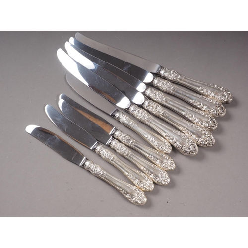 142 - A part canteen of American sterling silver flatware and other silver flatware, 24.7oz troy approx (e... 