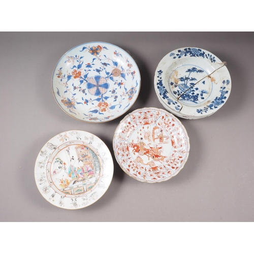 59 - An Imari shallow dish (cracks), 1