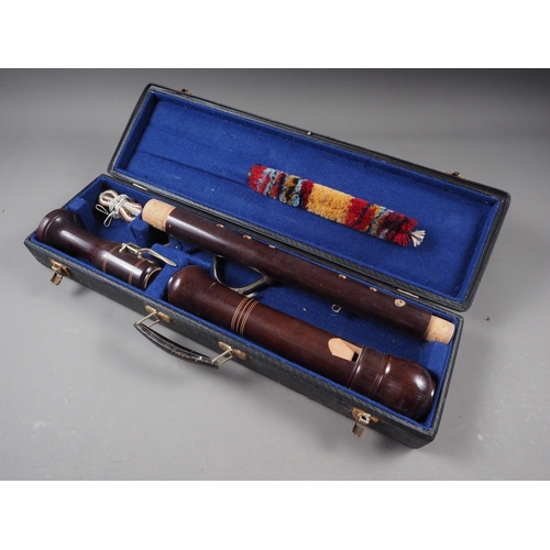 294 - A bass recorder, in case