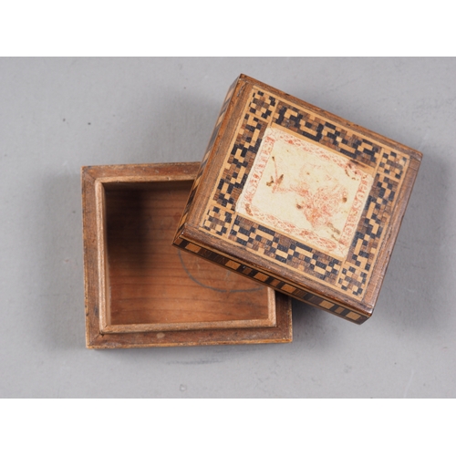 199 - A Tunbridgeware stamp box