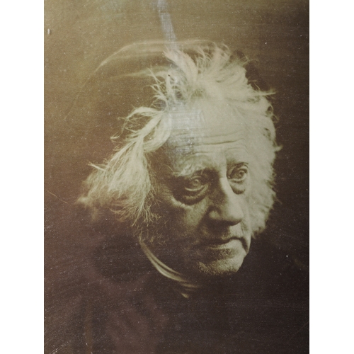 315 - Julia Margaret Cameron: a sepia photograph portrait of Sir John F William Herschell, print 13