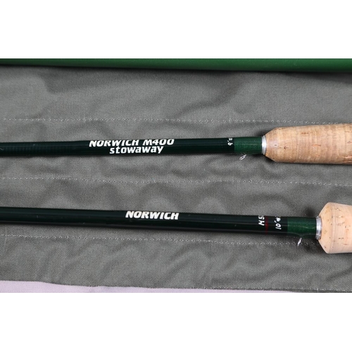 231 - A David Norwich M500-XL 10' carbon fibre fly fishing rod and a similar M400 9' fly fishing rod