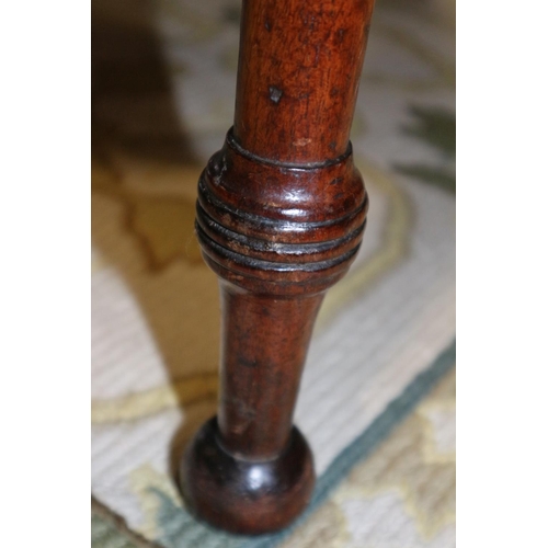 550 - A pair of 19th century mahogany and inlaid 'D' shaped tables, on square supports, 43