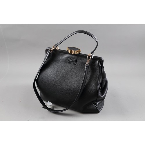 241 - A Lulu Guinness black leather 