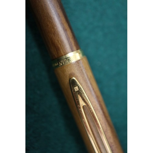 292 - A Waterman Ideal briar wood fountain pen with 18ct gold nib