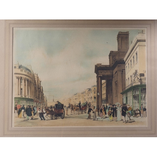 337 - Thomas Shotter Boys: a set of ten 19th century hand-coloured lithographs, views of the City of Londo... 