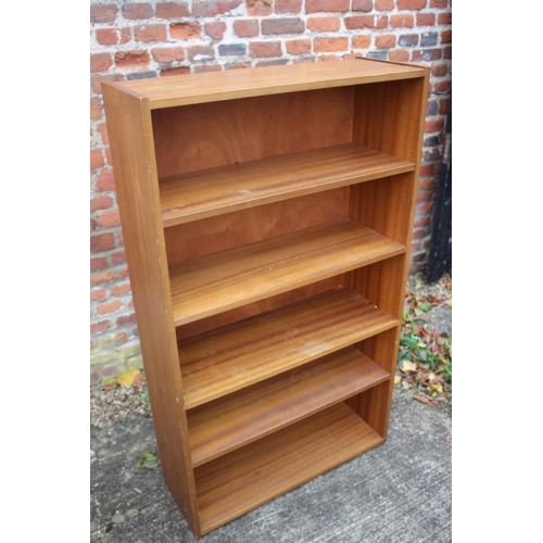 521 - A mahogany open bookcase, 36