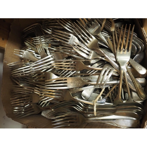 237 - Two pairs of silver plated bottle coasters, a cased set of fruit knives and forks, and various other... 