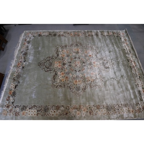 571 - A Chinese embossed pile carpet, 144