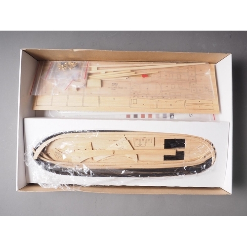 127 - A Billing Boats Sail Clipper Anna NR. 548 1:75 scale model set, in box (model started, damage)