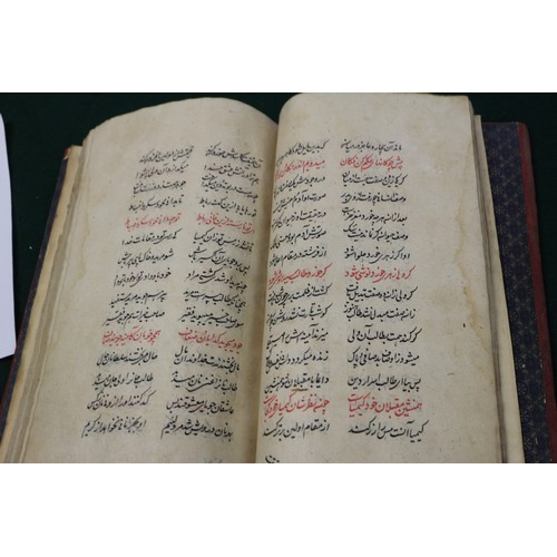 194 - A 19th century Persian copy of the manuscript of the Gulshan-i Tauhid mystical poem, in original Tur... 