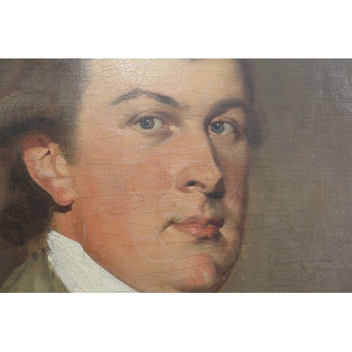 388 - A late 18th century English school oil on canvas portrait of Henry Whatton, 35