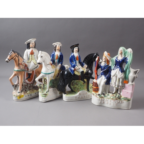 14 - Two 19th century Staffordshire figures, 