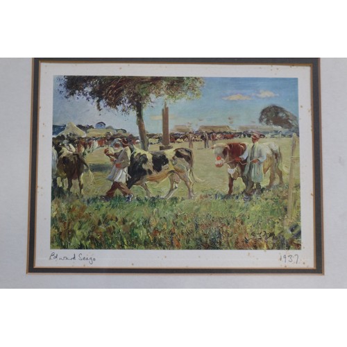 202 - Edward Seago: a colour print, 