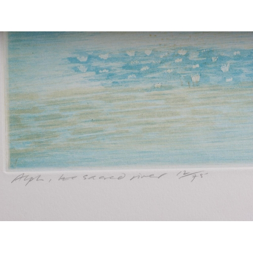 419 - Michael Oelman: three signed coloured etchings, 